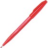 Pentel Sign Pen Fiber-Tipped Pen, Red Ink, Box of 12