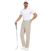 DOWMQ Mens Golf Pants Stretch Dress Pants Comfy Trousers Drawstring