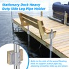 Dock Brackets Hardware,Dock Post Hardware,Stationary Dock Side Leg Pipe Holder