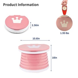 Travel Potty for Toddler, Portable and Foldable Toilet, Apply to Seat Emergency Toilet for Car, Camping, Outdoor, Indoor (pink, small)