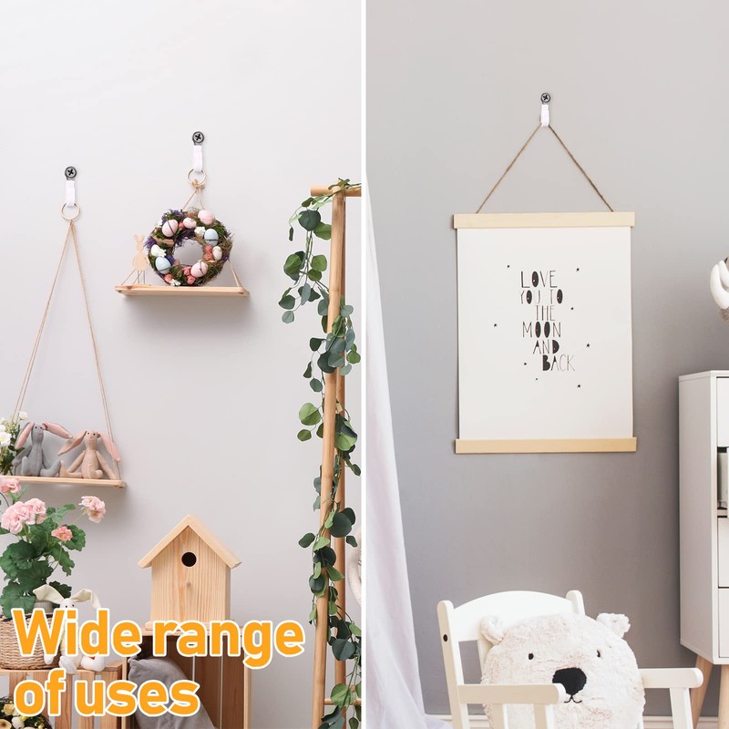 Zhengmy 120 Sets Light Hanger Hooks for Christmas Outdoor Screw