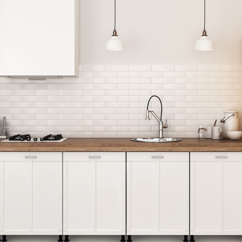 Ravinte 12 Pack 3-1/2 Inch Kitchen Square Cabinet Handles Satin