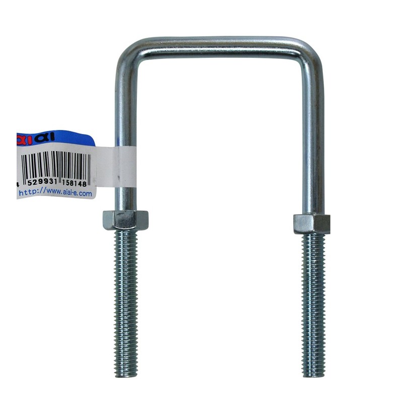 Ai 15-814 Foot Length Bolt-Nut Silver M8X100X60mm Non-Plate Pipe Fixing