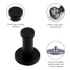 JANDH Towel Hooks, Black, Pack of 5 Coat Hooks, Matt