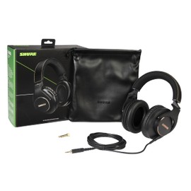 Shure SRH840A Over Ear Over Ear Cable Headphones for Critical Listening and Monitoring, Professional Headset, Superior Detailed Sound, Foldable Design - 2022 Version