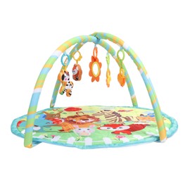 Baby Gym Play Mat with Toys Round Activity Game Combination Mat Infant Crawling Pad for Early Education Interaction