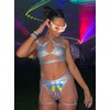 Rave Outfits for Women - EDC Festival Metallic Holographic Bodysuit