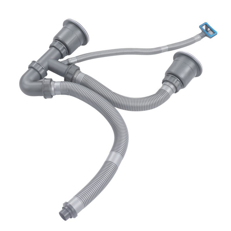 Kitchen Sink Double Hose Drain Kit Quick Draining Expandable Multiple