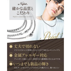 Napist NPN283 Round Venetian Necklace Chain, 316L Surgical Stainless Steel, Hypoallergenic, Stainless Steel, No Gemstone