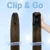 FUOTONBUTY Claw Clip Ponytail Extension 100% Real Remy Human Hairpiece