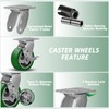 CWfutureparts 5"X2" Caster Wheels, Heavy Duty Casters Wheels with Brake,