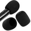 Piriuuo 2 Pcs Microphone Covers Foam, Soft Mic Covers for