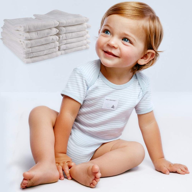 Prefold Cloth Diapers, Fasoar 3 Ply Baby Washable Cotton Diapers