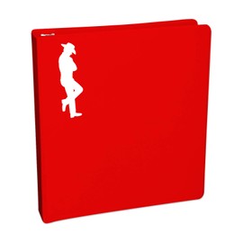 Bargain Max Decals Cowboy Silhouette Sticker Decal Notebook Car Laptop 5.5" (White)