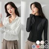 Women's Cool Fabric Thumbhole Mandarin Collar Zip-Up Jacket Jacket Beige/S (44-55) 2ea