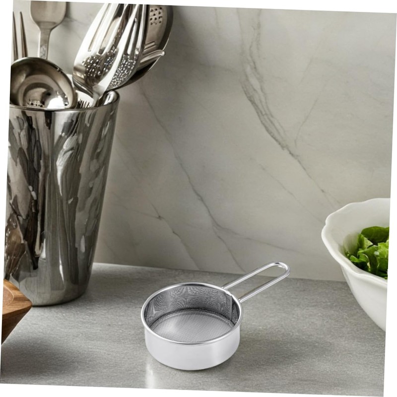 BUGUUYO 2pcs Handheld Mini Stainless Steel Flour Sifter Mesh Powder