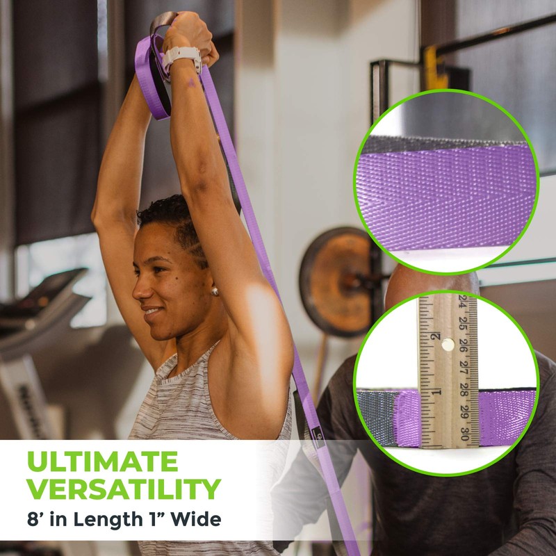 Gradient Fitness Stretching Strap for Physical Therapy, 12 Multi-Loop Stretch