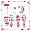 30 Pack PVC Halloween Goodie Bags,Clear Treat Bags with Tags
