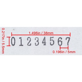 8 Digits Rubber Number Stamp,Date Stamp,Office Stamp,Rotating Stamp
