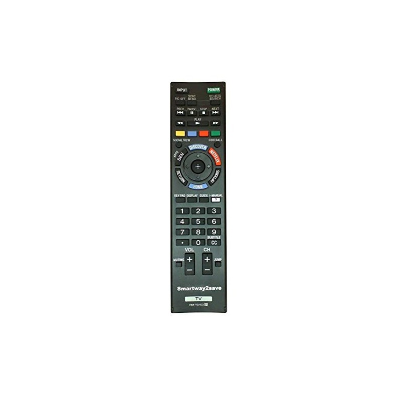 Sony RM-YD103 Replacement Smart TV Remote Control