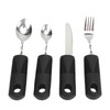 4pcs Elderly Adaptive Cutlery Set Eat Independently Easy Grip Handles