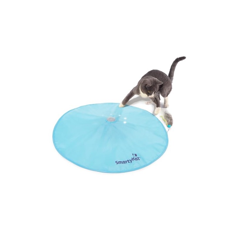 SmartyKat Electronic Motion Juguetes para Gatos, Persecución en Caliente, Azul