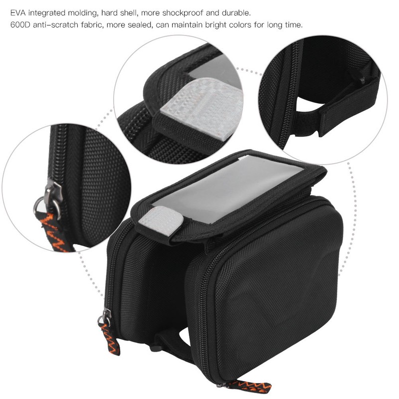 Bicycle Touching Screen Mobile Phone Bag EVA Anticollision Hard Shell