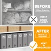 SpaceAid 6 Pack Bed Sheet Organizers and Storage, Foldable Sheet