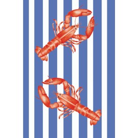 Lobster Notebook: Coastal-Themed Striped Journal for Summer Writing, Travel Notes & Beach Lovers , Ocean-Inspired Aesthetic Journal with Red Lobster ... for Daily Writing, Lists, and Gift Ideas