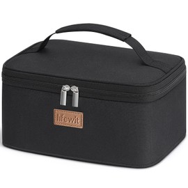 Lifewit Cool Bag Small Insulated for Men Women Foldable Lunch Bag Insulated Bag Portable Cool Box for Men Women for Picnics Work Black 6L