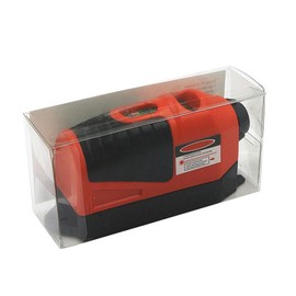Mini Portable Vertical Laser Spirit Level Laser Straight Level 90 Degree Mouse-shaped Plastic Self-leveling Measuring Tool - Color: Red, Ships From: United States
