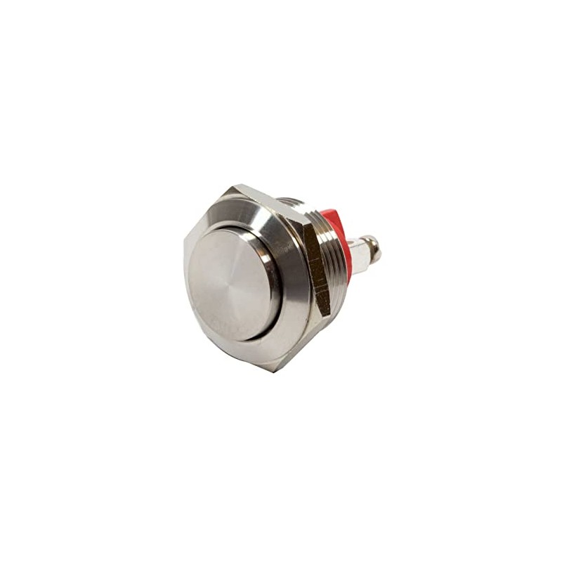 Alpinetech 19mm 3/4" Momentary NC Stainless Steel Metal Push Button