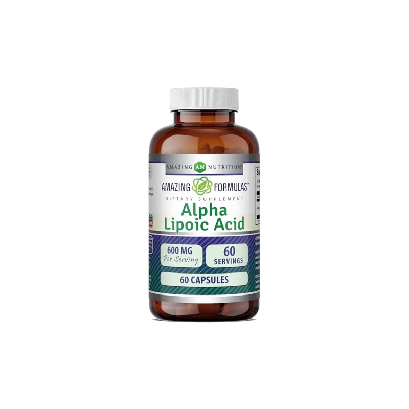 Amazing Formulas Ácido Alfa Lipoico 600 Suplemento Dietario Cápsulas