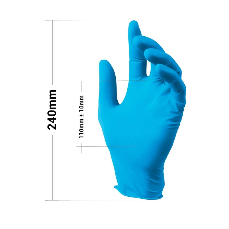 VENSALUD Nitrile Disposable Gloves Powder Free Box of 100 Gloves