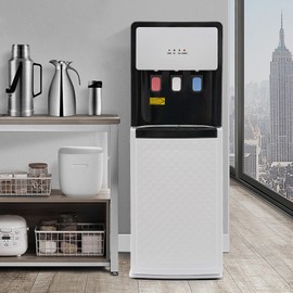 Water Dispenser Bottom Load Water Coolers for 5 Gallon Bottle, Hot/Cold Water Cooler Dispenser for Home, Office (3 Head White)