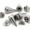 RUBYCA 100 Sets 13MM Silver Color Bullet Cone Spike and