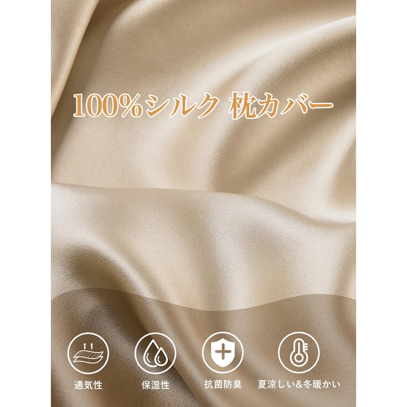 Warmstar Silk Pillowcase, 100% Natural, Grade 6A, 16.9 x 24.8