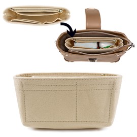 GMMG Handbag Organiser for Longchamp, Bag Organiser, Bag Organiser, Felt Inner Pocket, Pocket Organiser for Mini Size