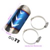 Exhaust Muffler Pipe Protector Stainless Steel Heat Shield Cover Universal