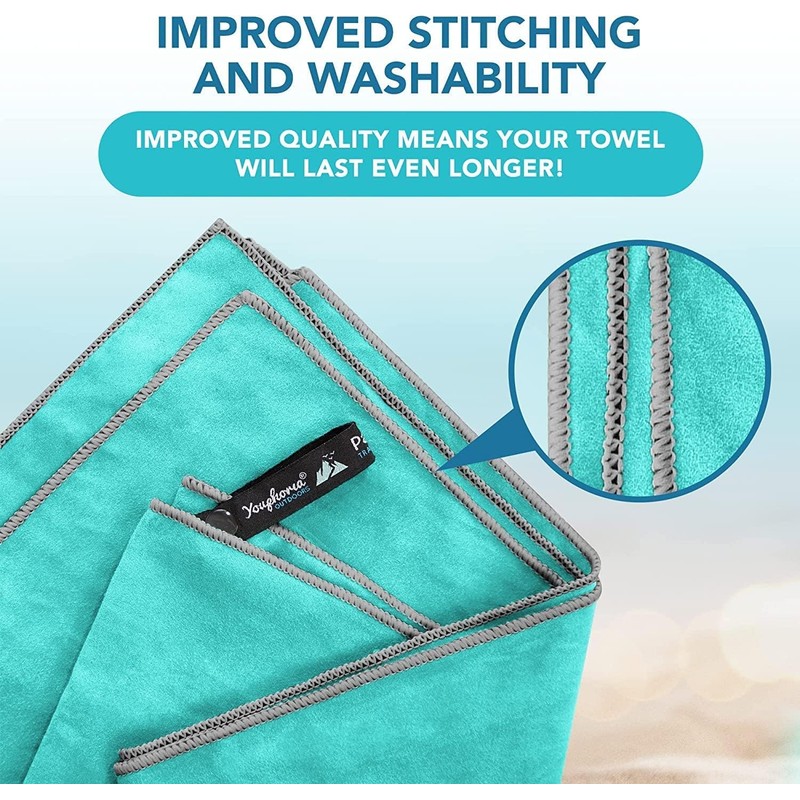 Youphoria Microfiber Travel Towel Fast Drying Lightweight - Quick Dry