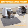 Cat Litter Mat Double Layer Non-Slip Odor-Free Litter Box Mat,Waterproof