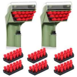 Bozdyru for Bissell Little Green Machine Attachments 1400B: Compatible with Bissell 1400B 3353 3194 2458 3588F 1986 1425 Cleaning Tool attachments Green, 2 Brush,6 Replacement Brush, Part #1613828