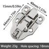 safycaby 2 PCS Metal Duckbilled Box Hasp Lock Toggle Latch