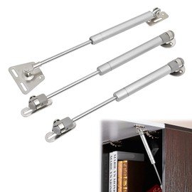 SAIPOM 3Pcs Force Door Lift Support Furniture Gas Spring Strut Cupboard Hinges Lid Stay Cabinet Pneumatic Kitchen (10inch 8inch 6inch)