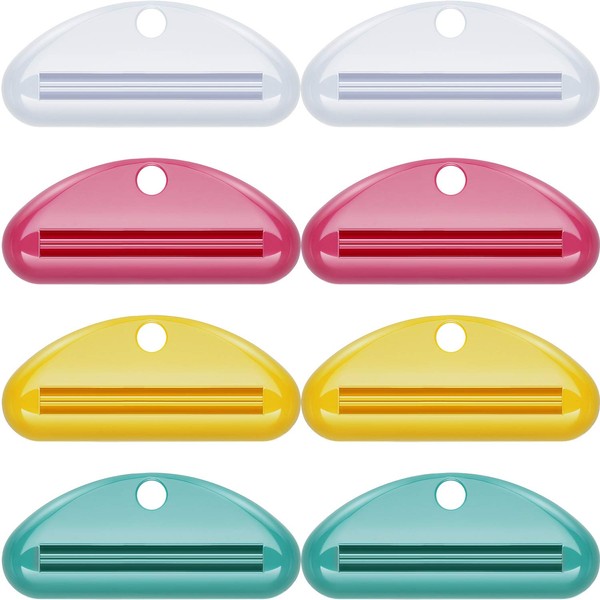 CHENGU 8 Pieces Toothpaste Tube Squeezer Dispenser Toothpaste Clips for