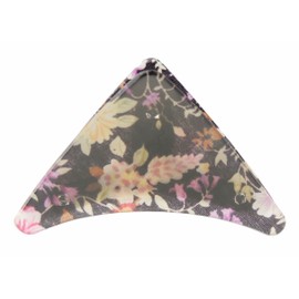 Womens Girls Triangle Small Bridal Wedding Party Bridesmaid Birthday Headpiece Thin Short Fine Hair Accessories Hair Up Bulldog Crab Octopus Jaw Styling Hair Claw Clamp Clip Clip (Black Floral)