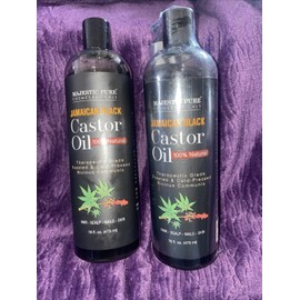 Majestic Pure 2- MAJESTIC PURE Jamaican Black Castor Oil for Hair Growth & Natural Skin Care -