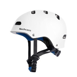 Nocihcass Skateboard Helmet,Bike Helmets for Adults - Commuter, Bike, Skate, Scooter, Longboard & Incline Skating - Shock-Absorbing, Highly-Protective & Premium Ventilation (Small, Matte White)