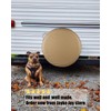 Spare Tire Cover, Beige Wheel Cover Waterproof PVC Leather Dust-Proof