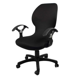 popluxy Office Chair Cover, Chair Cover, Office Chair Cover, Seat and Back, Integrated, Stretchable, Washable, Removable